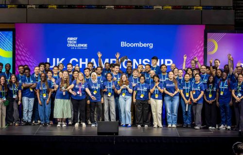 FIRST Tech Challenge UK - Bloomberg volunteers at champs FIRST Tech Challenge UK - Bloomberg volunteers at champs